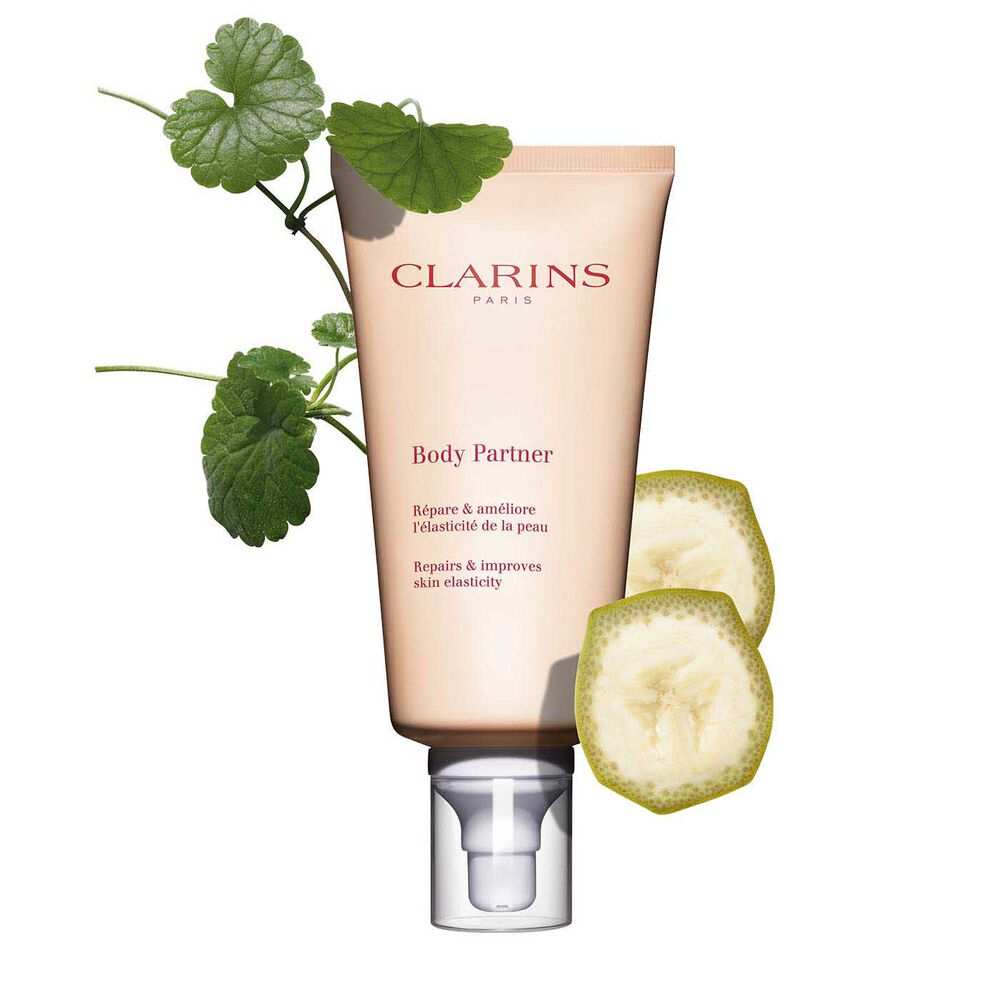 Body Partner Stretch Mark Expert packshot with ingredient