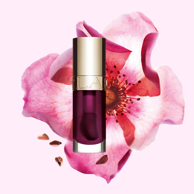 Clarins Lip Comfort Oil combines intense lip care with a glossy finish to sublimate your smile like a rich tinted lip oil.