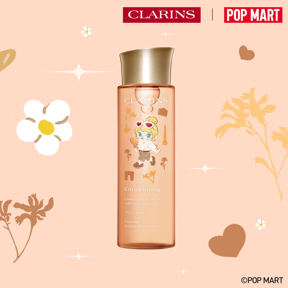 Limited edition Pop Mart anti-ageing firming lotion with hyaluronic acid effect to visibly lift and revitalize skin.