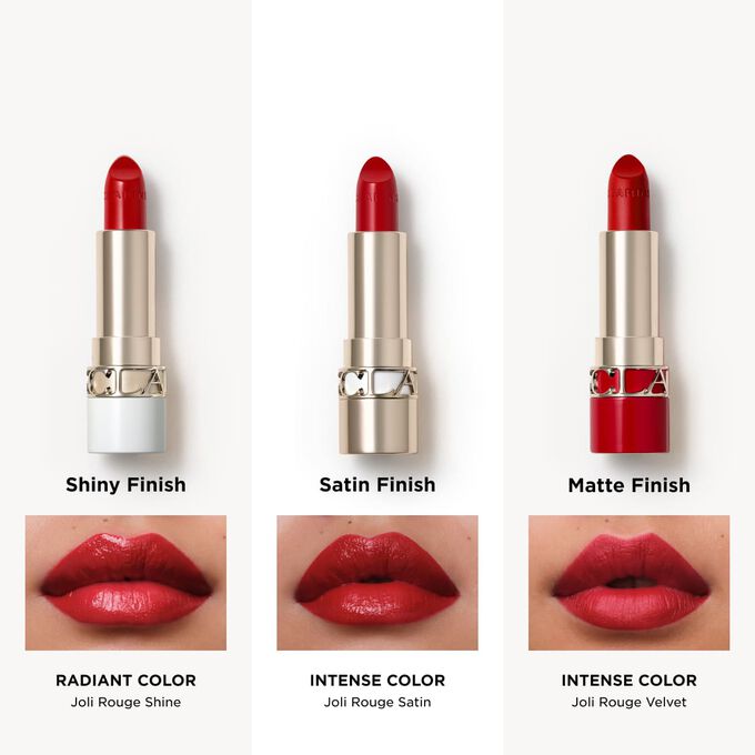 Clarins customizable lipstick collection offers the ultimate lipstick look across multiple intense shades