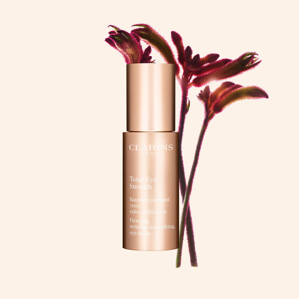 Clarins Total Eye Lift, firming eye balm with organic plant extracts to visibly smooth and firm your eye contour area.