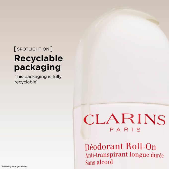 This deodorant for women comes in a circular packaging made with fully recyclable materials, supporting our goals.