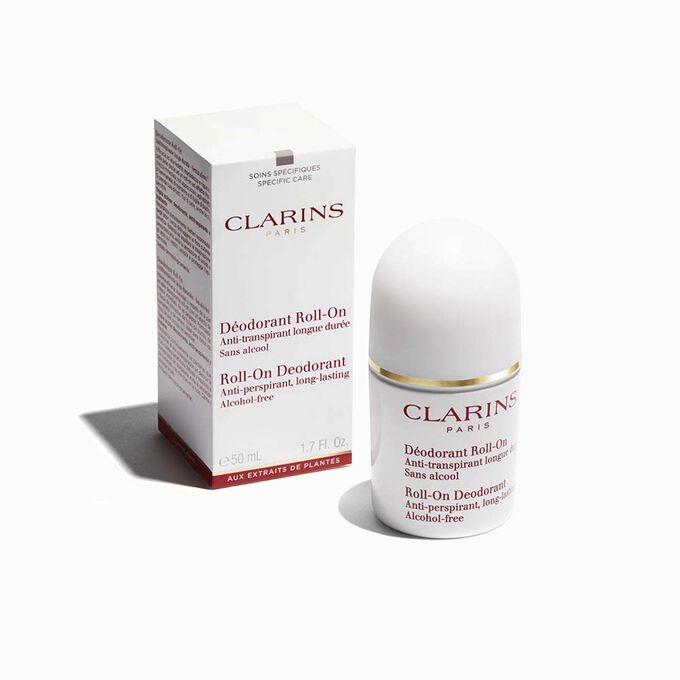 Alcohol-free deodorant roll-on and its packaging to illustrate the recyclable origin of the packaging