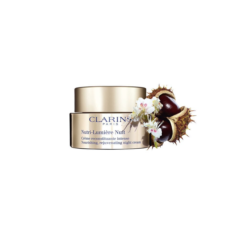 Nutri-Lumière Night Cream packshot with ingredient