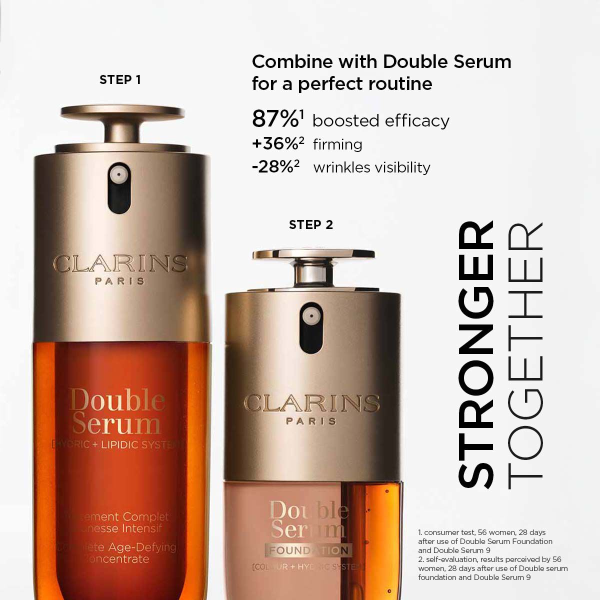 DOUBLE SERUM FOUNDATION - 2-in-1 Hybrid Foundation | CLARINS®
