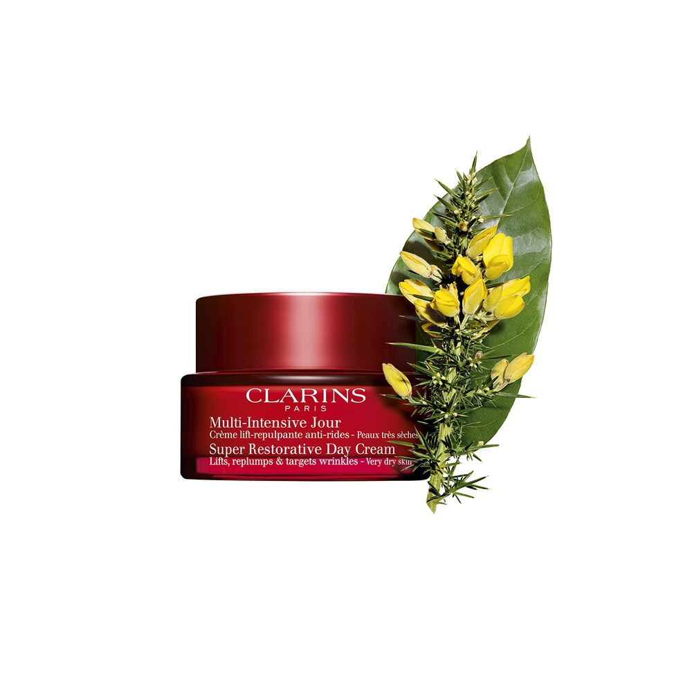 Super-Restorative Day  Cream Dry Skin packshot with ingredient