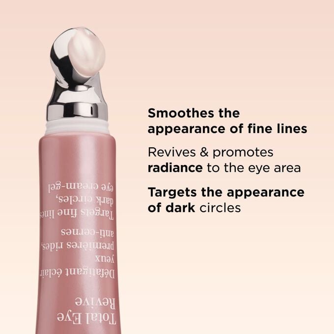 This anti wrinkle and fine line eye cream revives radiance, smooths fine lines, and targets dark circles around the eyes.