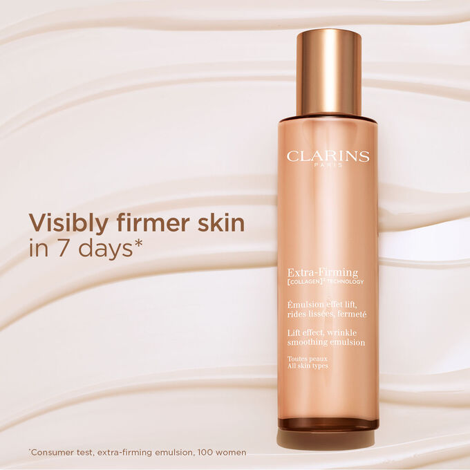 Packshot of the Extra Firming emulsion to illustrate the visible skin firming effect.