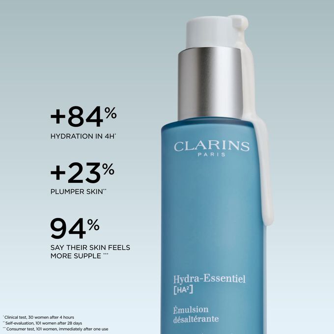 This hydrating facial emulsion and plumping emulsion for face improves skin hydration and radiance with proven clinical results.