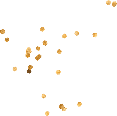 Chrismas background decoration with specks and golden elements