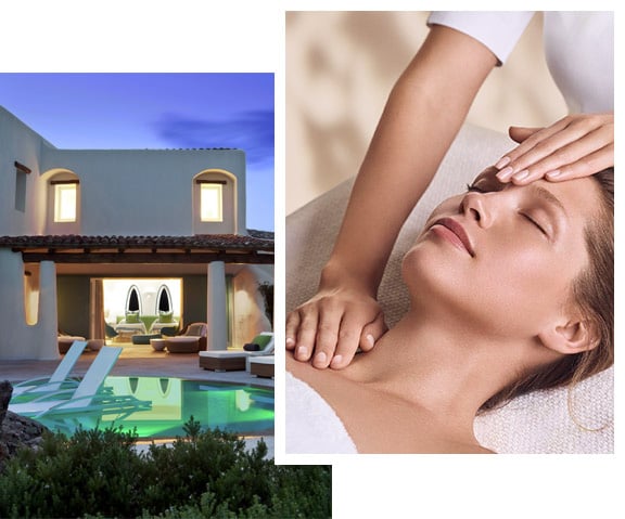 Visual of a Spa By, Woman being massaged by a beauty therapist