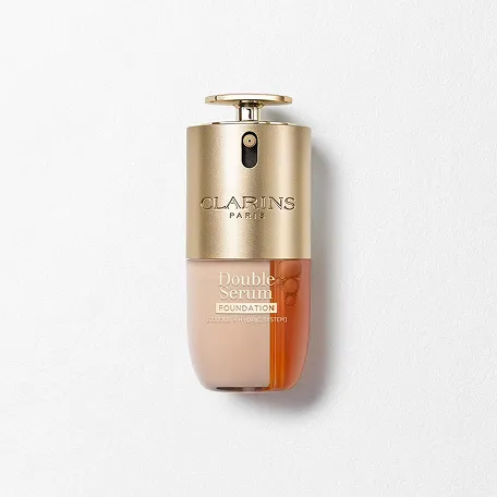 Double Serum Foundation packshot, that provides a customisable coverage and luminous satin finish