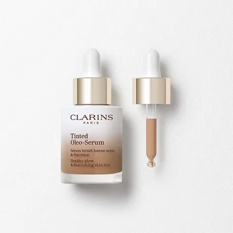 Tinted Oleo-Serum packshot, that provides a buildable and glowy finish