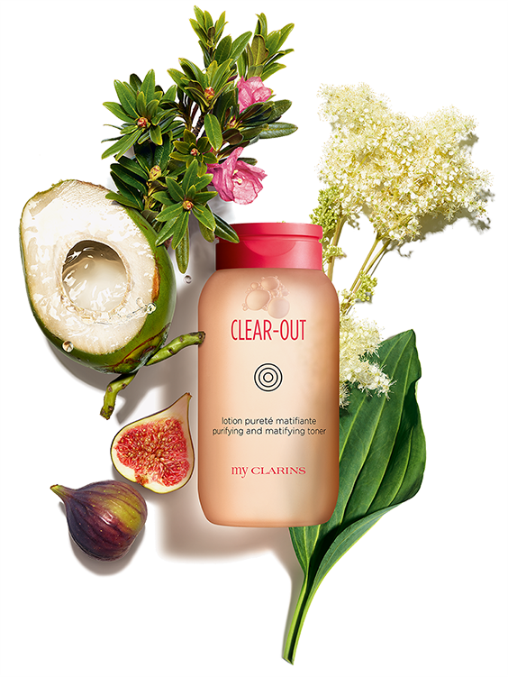 Clear-out lotion with ingredients