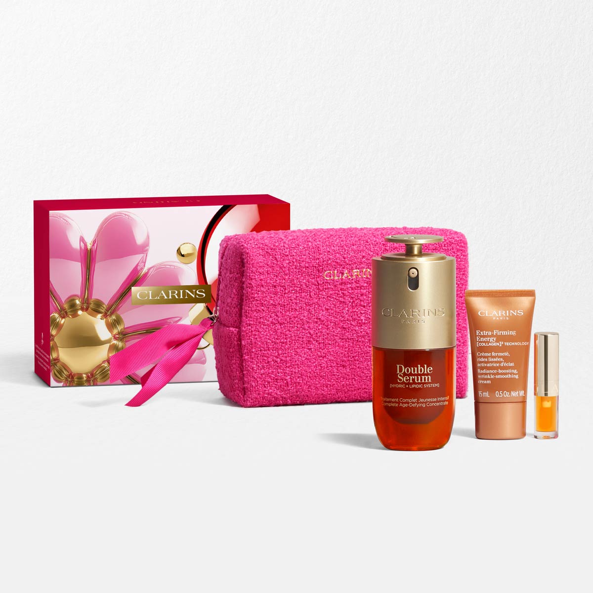 Age-Control Skincare Set - Clarins Double Serum &amp; Extra-Firming Energy